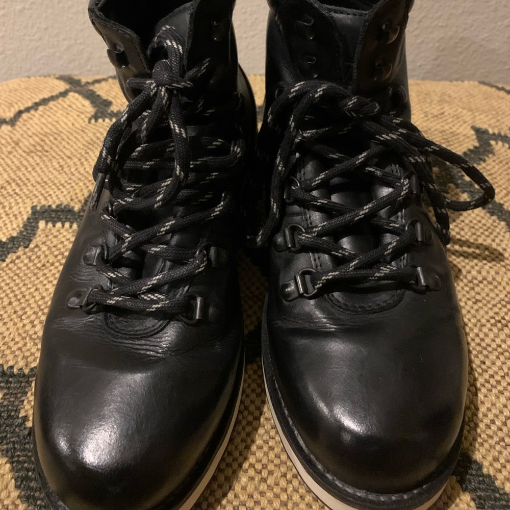 WeSC Black Leather Boots. Men’s US Size 7.
